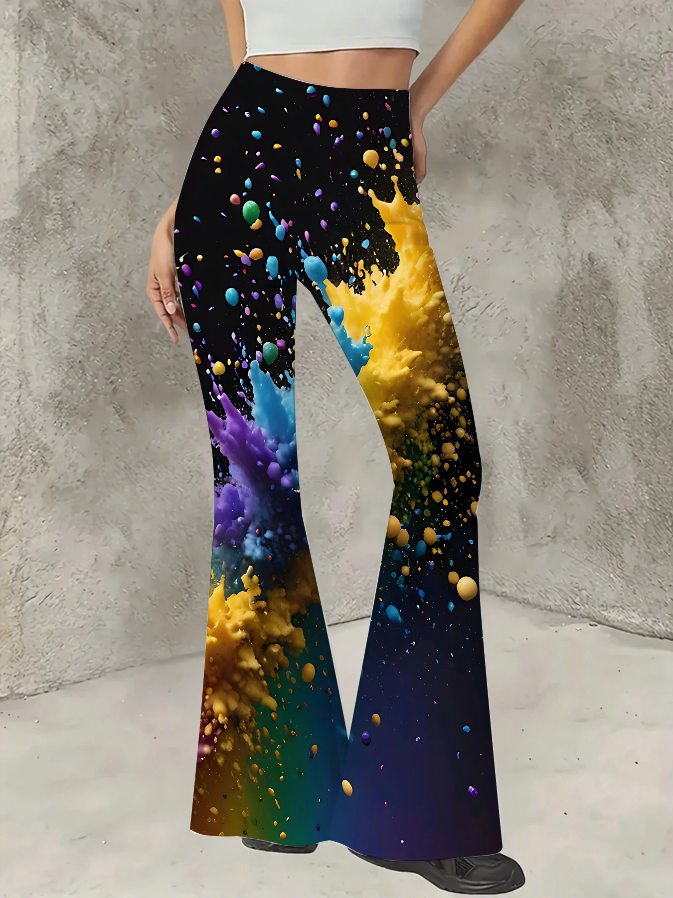Korean Style Printed Flare Pants Women High Waist Slim Fit Bell Bottom Leggings
Korean Style Printed Flare Pants Women High Waist Slim Fit Bell Bottom Leggings