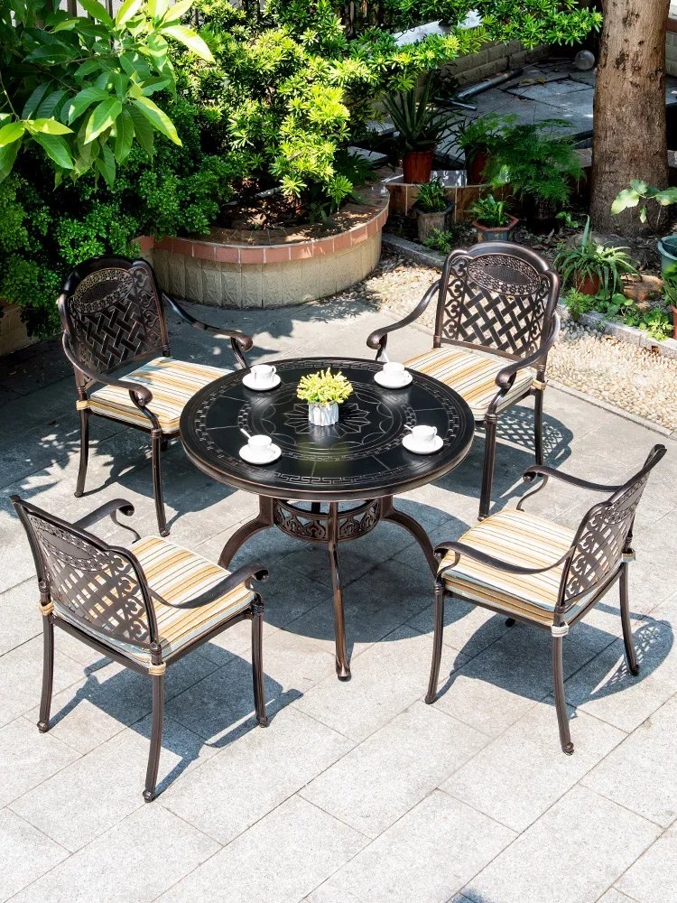 Outdoor cast aluminum tables and chairs courtyard combination iron balcony outdoor balcony sunscreen tables and chairs
Outdoor cast aluminum tables and chairs courtyard combination iron balcony outdoor balcony sunscreen tables and chairs