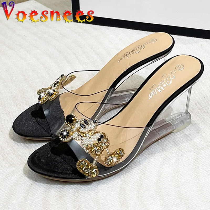 Women Shoes Fashion PVC Shiny Diamond Pumps Comfort Breathable Wedges Slippers Summer Cute Cartoon Animation High Heels Sandals
Women Shoes Fashion PVC Shiny Diamond Pumps Comfort Breathable Wedges Slippers Summer Cute Cartoon Animation High Heels Sandals