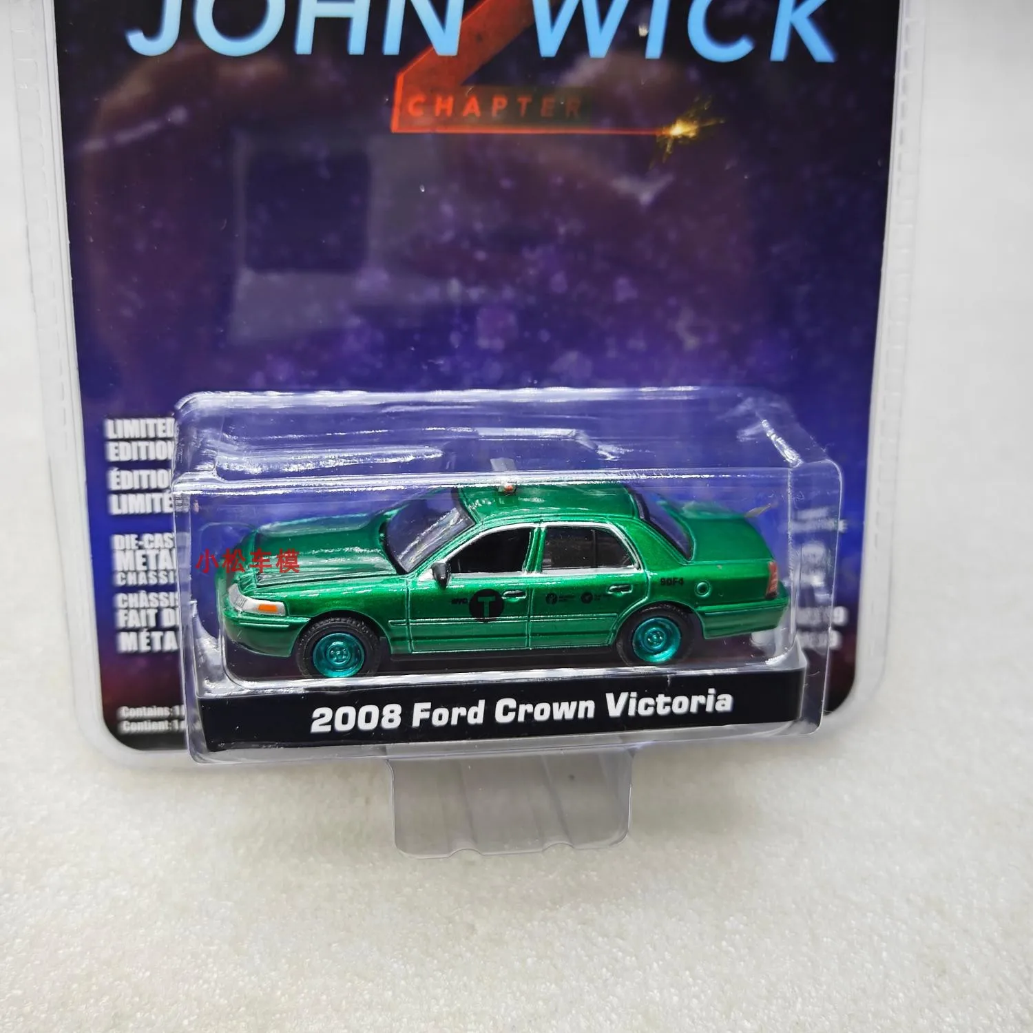 Green Light 1:64 John Wick-2008 Ford Crown Victoria Taxi, Green Machine Green Wheel collection ornaments
Green Light 1:64 John Wick-2008 Ford Crown Victoria Taxi, Green Machine Green Wheel collection ornaments