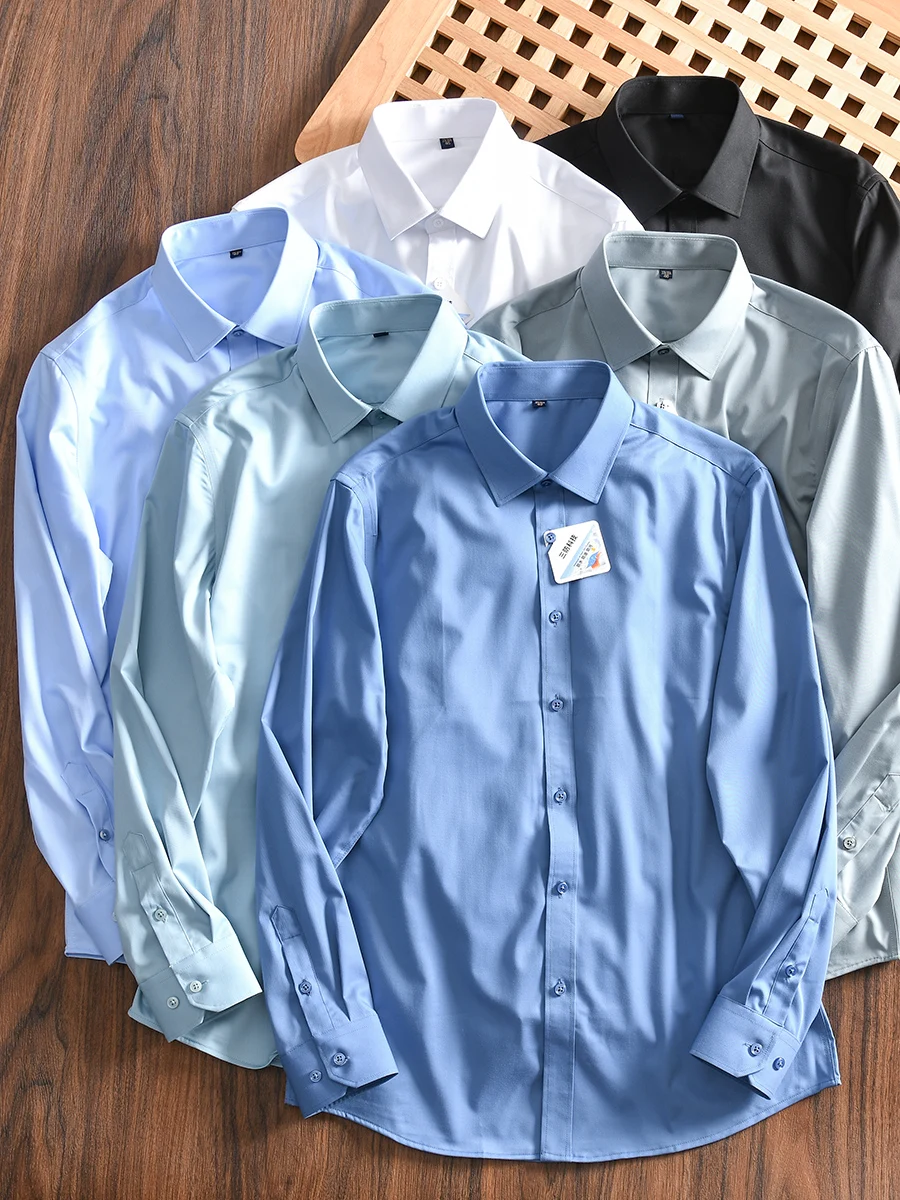 Tech Three-Proof Fabric Long Sleeve Men's Casual Shirt Breathable Waterproof Stain-resistant Business Casual Fashion Urban Style
Tech Three-Proof Fabric Long Sleeve Men's Casual Shirt Breathable Waterproof Stain-resistant Business Casual Fashion Urban Style