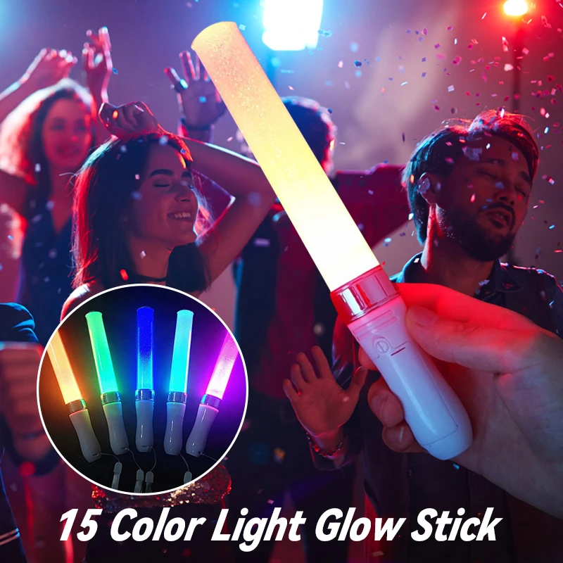 15 Color Lightstick Glow Stick Luminous Support Rod Concert Glow In The Dark Glowing Material Idol Concert Party Halloween Decor
15 Color Lightstick Glow Stick Luminous Support Rod Concert Glow In The Dark Glowing Material Idol Concert Party Halloween Decor