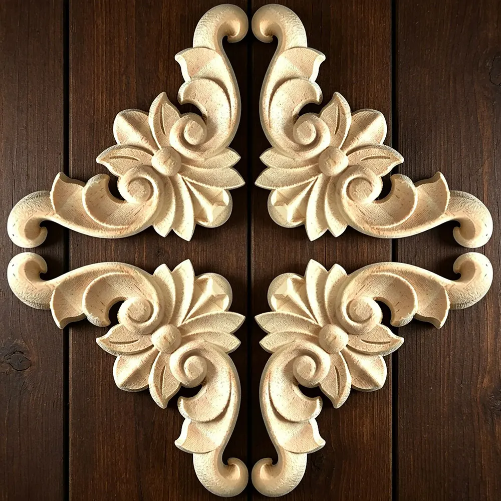 4-20cm Carved Unpainted European Exquisite Long Floral Leaves Rubber Furniture Window Corner Wood Applique Onlay Wood Figurines
4-20cm Carved Unpainted European Exquisite Long Floral Leaves Rubber Furniture Window Corner Wood Applique Onlay Wood Figurines