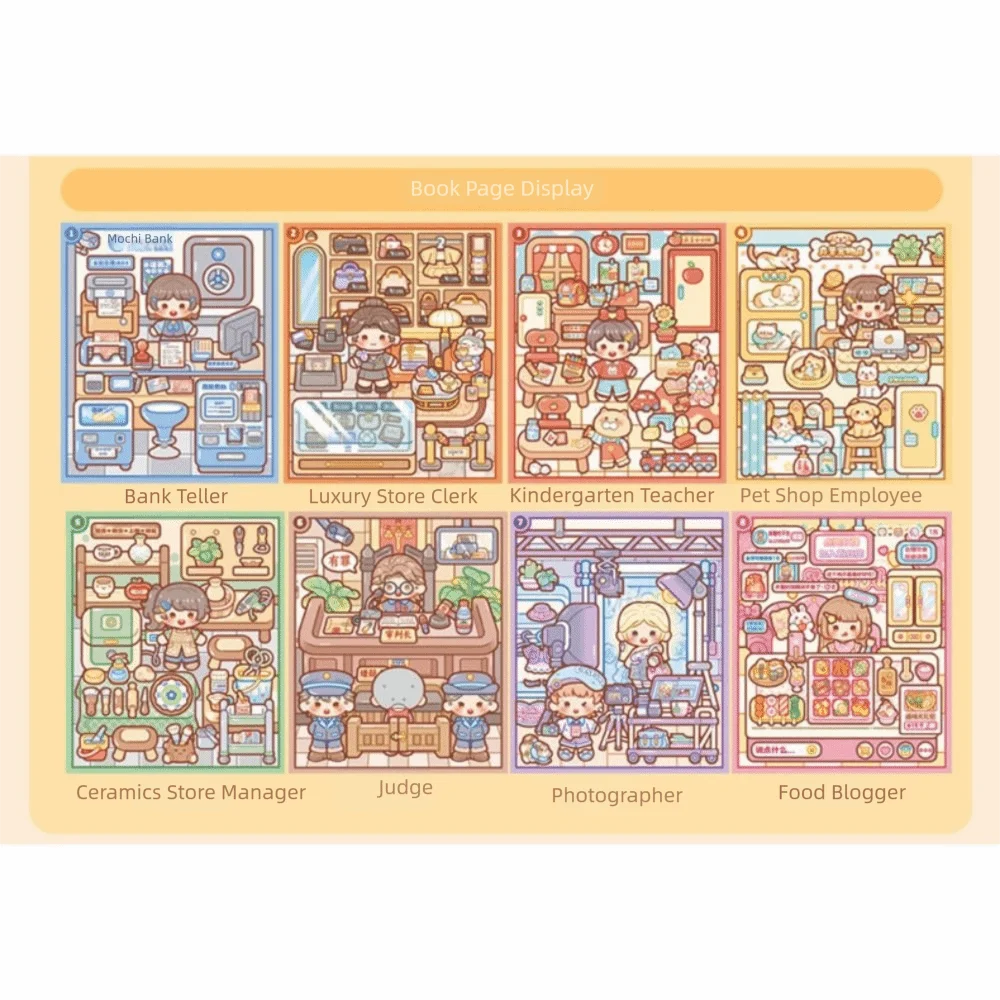 Multicolor Occupation Quiet Book 2.5D 8 Kind Scene Changing Dress Sticker Set Parent-Unisex Interaction Hands Training
Multicolor Occupation Quiet Book 2.5D 8 Kind Scene Changing Dress Sticker Set Parent-Unisex Interaction Hands Training