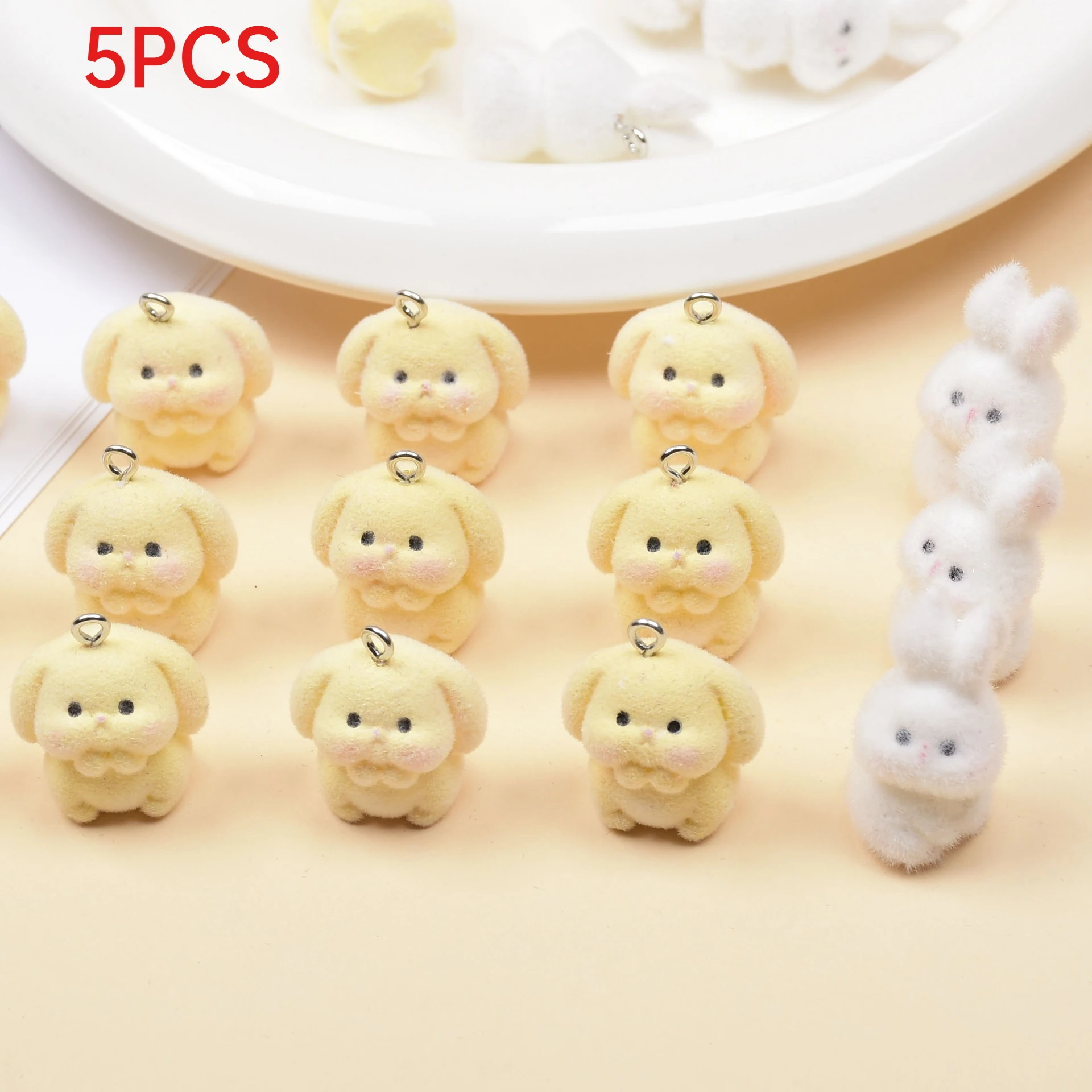 5Pcs Flocked Bunny Charms Cute Fat Rabbit Resin Pendants For DIY Earrings Hair Accessories Phone Strap
5Pcs Flocked Bunny Charms Cute Fat Rabbit Resin Pendants For DIY Earrings Hair Accessories Phone Strap