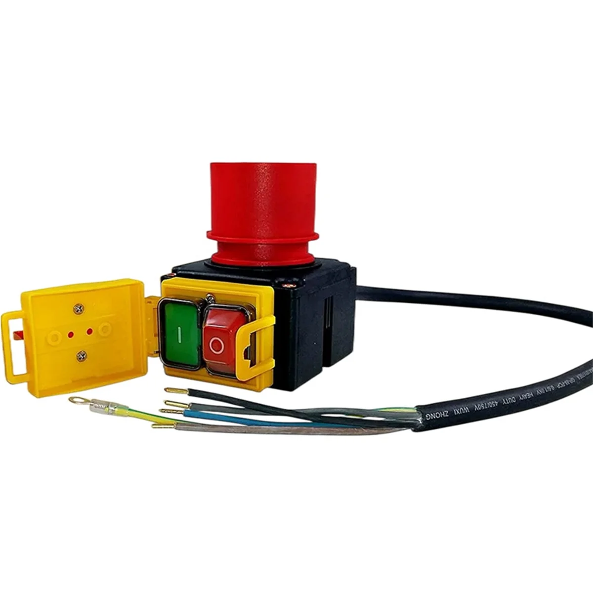 KOA7 Device Switch Machine Switch 380/400V 3 Phases with Cable and Phase Inverter Including Combined Emergency Stop Flap
KOA7 Device Switch Machine Switch 380/400V 3 Phases with Cable and Phase Inverter Including Combined Emergency Stop Flap