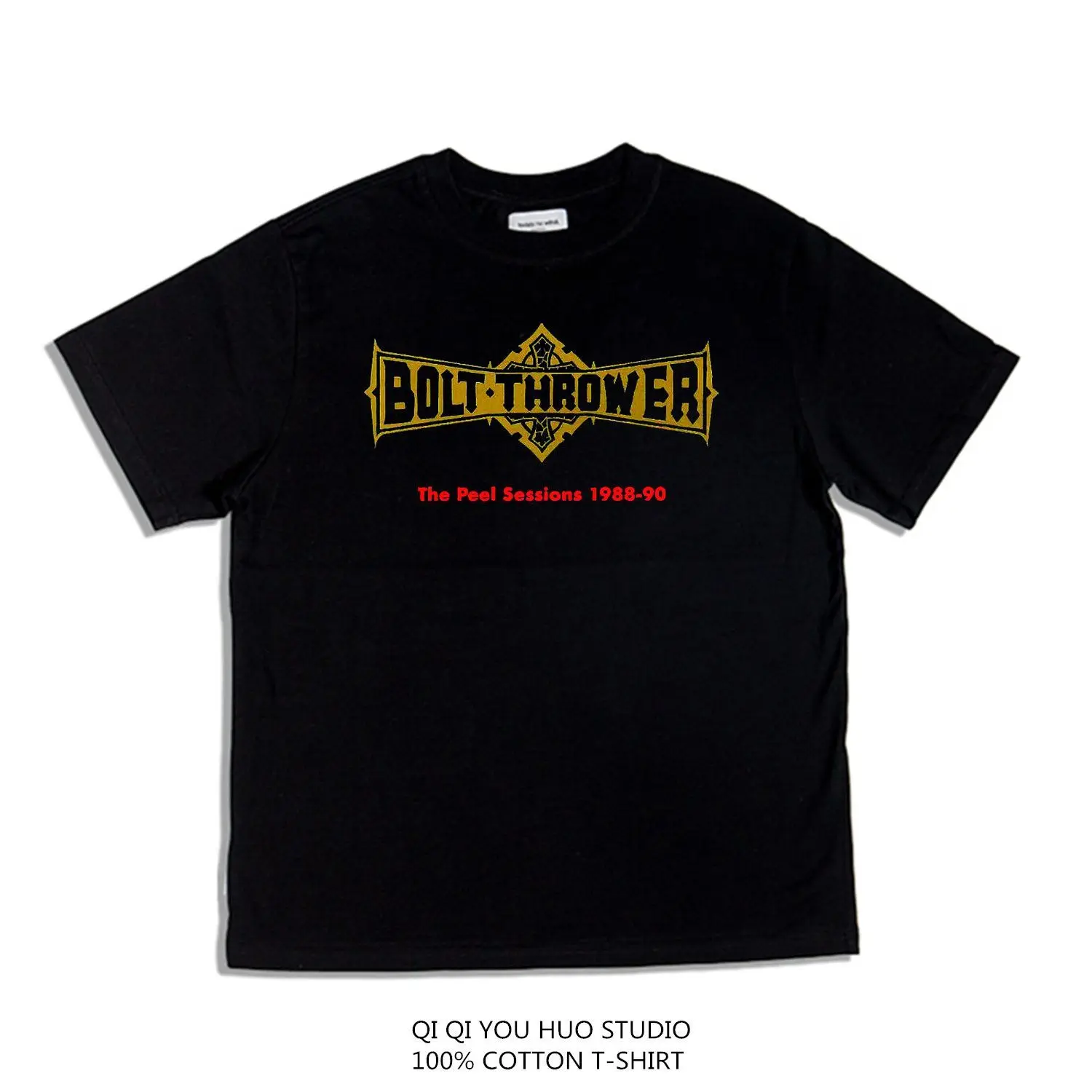 Cotton Printed Loose T-Shirt Short Sleeve Men's and Women's Trend Brand British Death Metal Rock Bolt Thrower Band Album
Cotton Printed Loose T-Shirt Short Sleeve Men's and Women's Trend Brand British Death Metal Rock Bolt Thrower Band Album