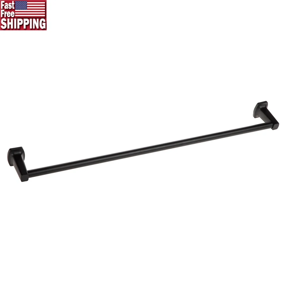 24 Inch Wall Mount Towel Bar Matte Black Steel Towel Holder Rust Resistant Easy Installation Mounting Hardware Included Stylish 
24 Inch Wall Mount Towel Bar Matte Black Steel Towel Holder Rust Resistant Easy Installation Mounting Hardware Included Stylish