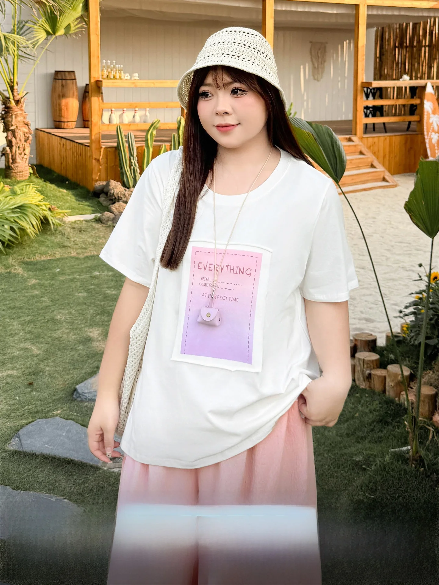Loose Fit Summer T-Shirt Ice Porcelain Cotton Gradient Print round Neck Big Size Women's Casual Breathable Short Sleeve Top
Loose Fit Summer T-Shirt Ice Porcelain Cotton Gradient Print round Neck Big Size Women's Casual Breathable Short Sleeve Top