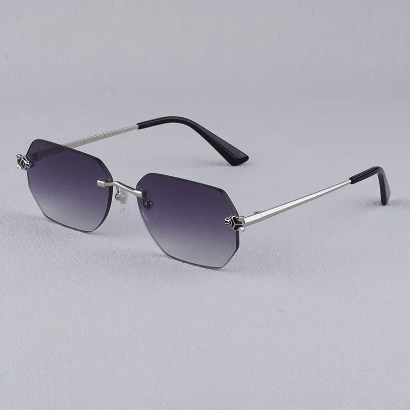 High Quality Handmade Men Vintage Alloy Rimless Glasses Frame for Women Fashion Luxury Brand Designer Sunglasses
High Quality Handmade Men Vintage Alloy Rimless Glasses Frame for Women Fashion Luxury Brand Designer Sunglasses