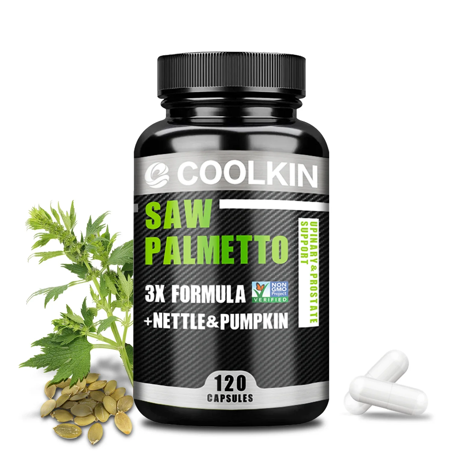 Saw Palmetto - Antioxidant Support for Prostate Function and Urinary System Health, Pumpkin Seed Extract, Nettle Extract Supplem
Saw Palmetto - Antioxidant Support for Prostate Function and Urinary System Health, Pumpkin Seed Extract, Nettle Extract Supplem