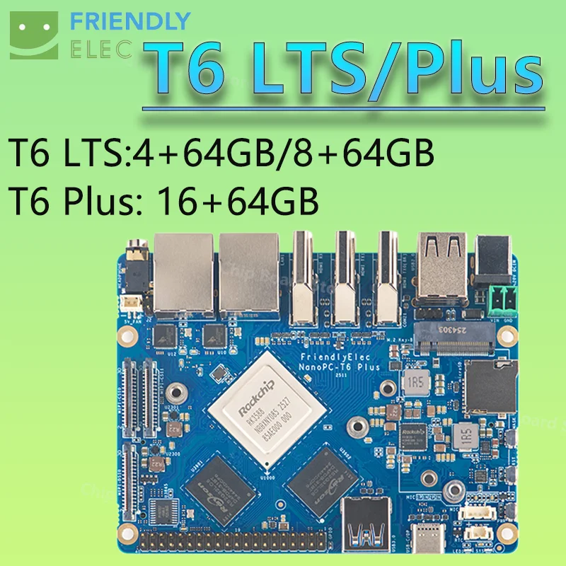 Новая плата для разработки FriendlyElec NanoPC T6 LTS / Plus на базе Rockchip RK3588, демонстрационная плата Cortex A76, 6 TOPs, 16 ГБ ОЗУ, 256 ГБ ПЗУ, два порта 2.5G PoE
Новая плата для разработки FriendlyElec NanoPC T6 LTS / Plus на базе Rockchip RK3588, демонстрационная плата Cortex A76, 6 TOPs, 16 ГБ ОЗУ, 256 ГБ ПЗУ, два порта 2.5G PoE