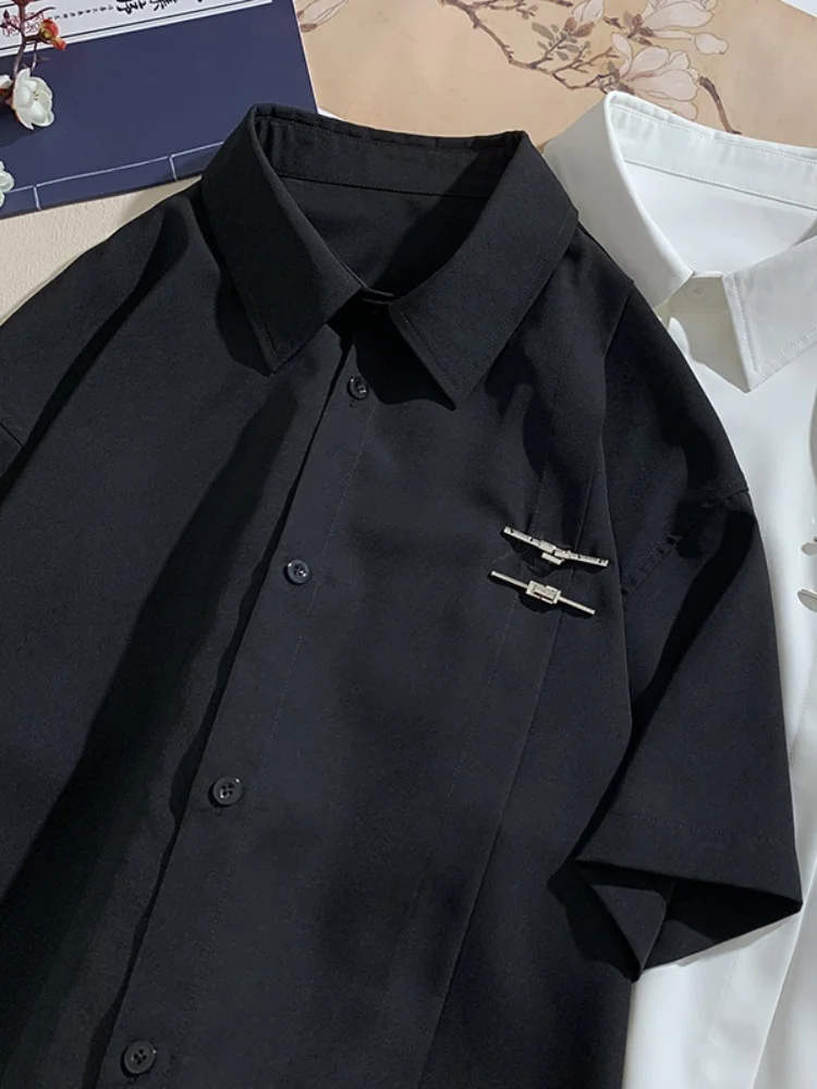 Ice Silk Casual Shirt Men's Summer Thin High-End Feeling Tang Costume Shirt Outerwear Handsome Casual Five-Quarter Sleeve Top
Ice Silk Casual Shirt Men's Summer Thin High-End Feeling Tang Costume Shirt Outerwear Handsome Casual Five-Quarter Sleeve Top