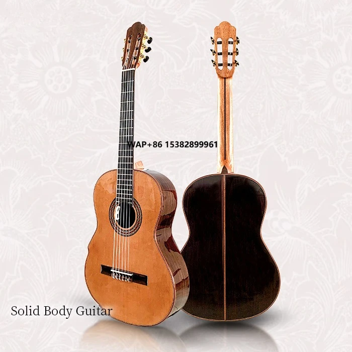 High End 4/4 39 Inch Glossy Solid Red Pine Body Rosewood Back Top Quality Wooden Semi Acoustic Classical Guitar
High End 4/4 39 Inch Glossy Solid Red Pine Body Rosewood Back Top Quality Wooden Semi Acoustic Classical Guitar