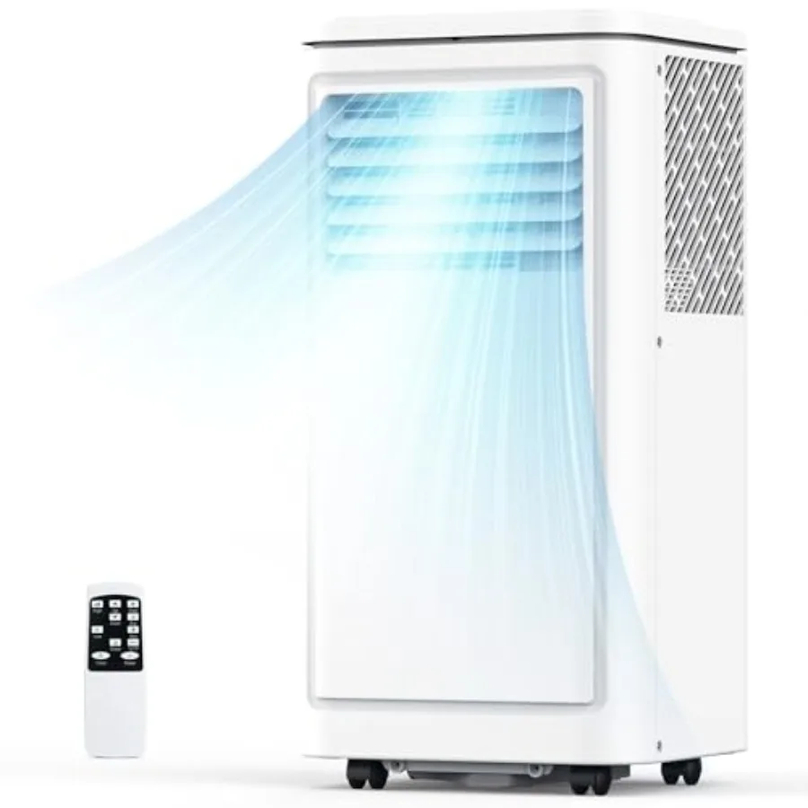 8000 BTU Portable Air Conditioner for Home/Office, Steel Housing, White, 3-in-1 Cooling/Fan/Dehumidify with Remote, LED Display
8000 BTU Portable Air Conditioner for Home/Office, Steel Housing, White, 3-in-1 Cooling/Fan/Dehumidify with Remote, LED Display