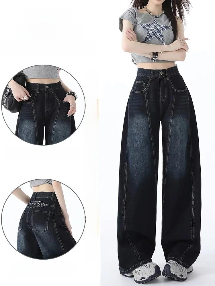 Loose Wide Leg Pants Women's Autumn Winter American Style Design Loose Floor-Length Knife Long Pants Comfortable High Waist
Loose Wide Leg Pants Women's Autumn Winter American Style Design Loose Floor-Length Knife Long Pants Comfortable High Waist