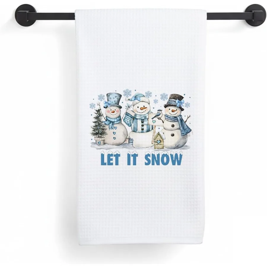 Blue Snowman Christmas Kitchen Towels Winter Snowflake Snowman Dish Tea Towels Holiday Winter Snowy Christmas Decorative Hand T
Blue Snowman Christmas Kitchen Towels Winter Snowflake Snowman Dish Tea Towels Holiday Winter Snowy Christmas Decorative Hand T