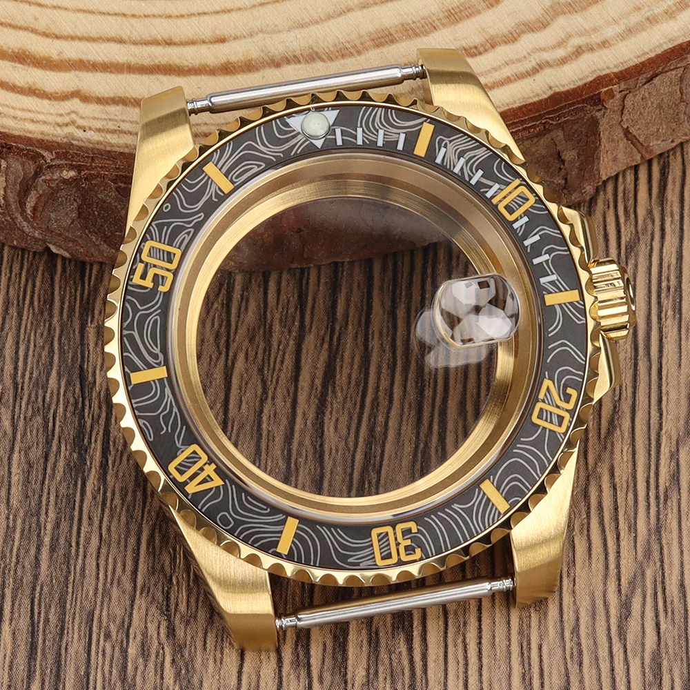 40mm pvd Gold Diver Watch Case Sapphire Crystal for NH34 NH35 NH36 7S26 Movement Submariner Style Case Waterproof Watch Mod Part
40mm pvd Gold Diver Watch Case Sapphire Crystal for NH34 NH35 NH36 7S26 Movement Submariner Style Case Waterproof Watch Mod Part