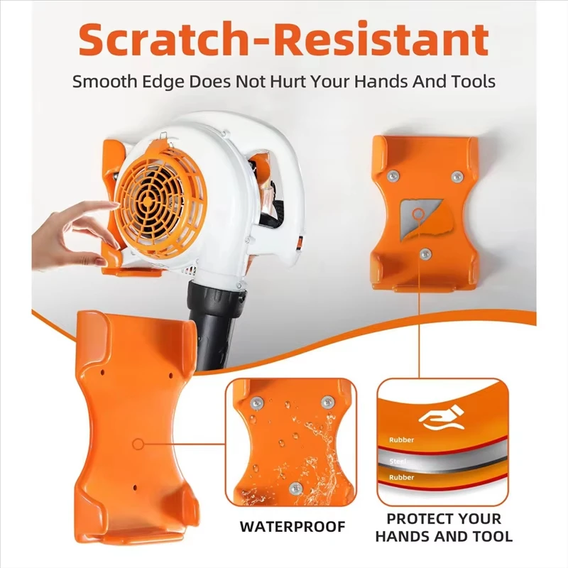 Handheld Leaf Blower Holder Protective Blower Mount Heavy-duty Bracket Orange Garage Wall Holder Blower Rack For Garage Wall
Handheld Leaf Blower Holder Protective Blower Mount Heavy-duty Bracket Orange Garage Wall Holder Blower Rack For Garage Wall