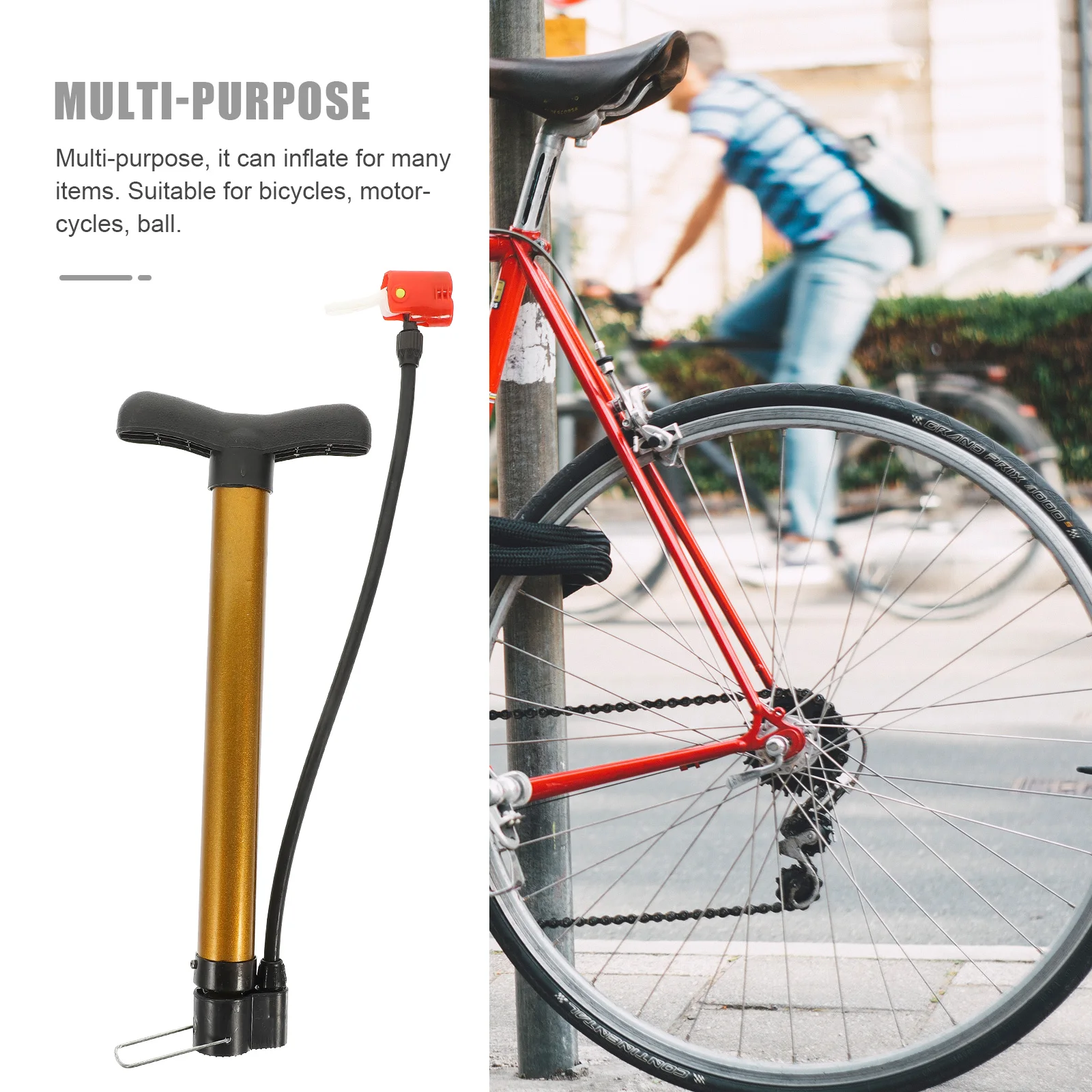Portable Bike Tire Pumps High Pressure Alloy Inflator Compact Lightweight Manual Air Pump for Bicycles Motorcycle Ball Inflate
Portable Bike Tire Pumps High Pressure Alloy Inflator Compact Lightweight Manual Air Pump for Bicycles Motorcycle Ball Inflate