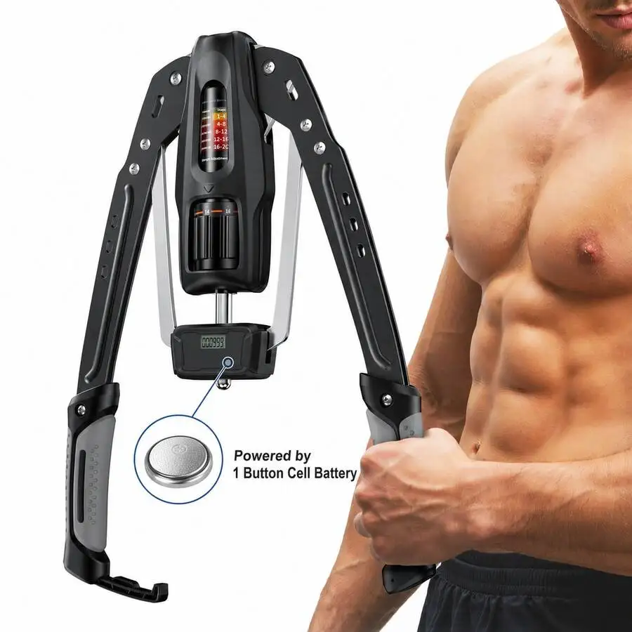Merach Arm Trainer, 22-440lb Hydraulic Power, Adjustable Home Chest Expander, Shoulder Muscle Training Fitness Equipment, Arm Enhanced Exercise Strengthener
Merach Arm Trainer, 22-440lb Hydraulic Power, Adjustable Home Chest Expander, Shoulder Muscle Training Fitness Equipment, Arm Enhanced Exercise Strengthener