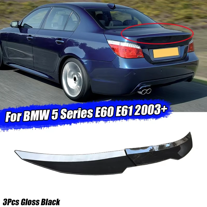 For BMW Accessories 5 Series E60 E61 525i 530i 540i 550i 2003+ M5 Sedan Car Rear Boot Lid Spoiler Wing Lip
For BMW Accessories 5 Series E60 E61 525i 530i 540i 550i 2003+ M5 Sedan Car Rear Boot Lid Spoiler Wing Lip