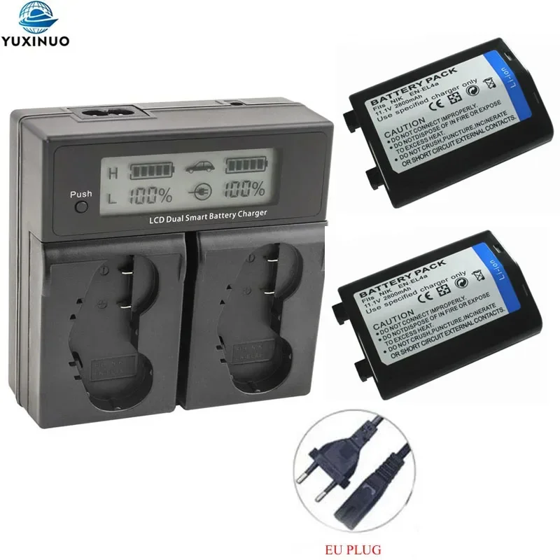 2800mAh EN-EL4A ENEL4A EN-EL4 ENEL4 Digital Camera Battery + AC Charger For Nikon D2 SLR D2H D2X D2Hs Set D3 D3s D3x F6 MH-21
2800mAh EN-EL4A ENEL4A EN-EL4 ENEL4 Digital Camera Battery + AC Charger For Nikon D2 SLR D2H D2X D2Hs Set D3 D3s D3x F6 MH-21
