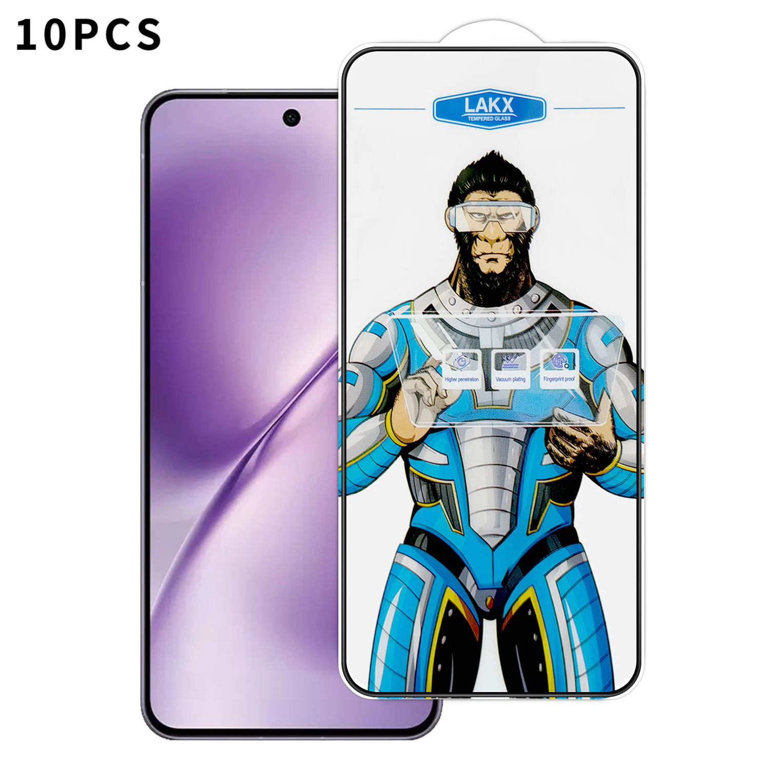 Для vivo X200T 5G, 10 шт. Защитное стекло высокой четкости с антибликовым и антистатическим покрытием, полное покрытие экрана - Прозрачное
Для vivo X200T 5G, 10 шт. Защитное стекло высокой четкости с антибликовым и антистатическим покрытием, полное покрытие экрана - Прозрачное