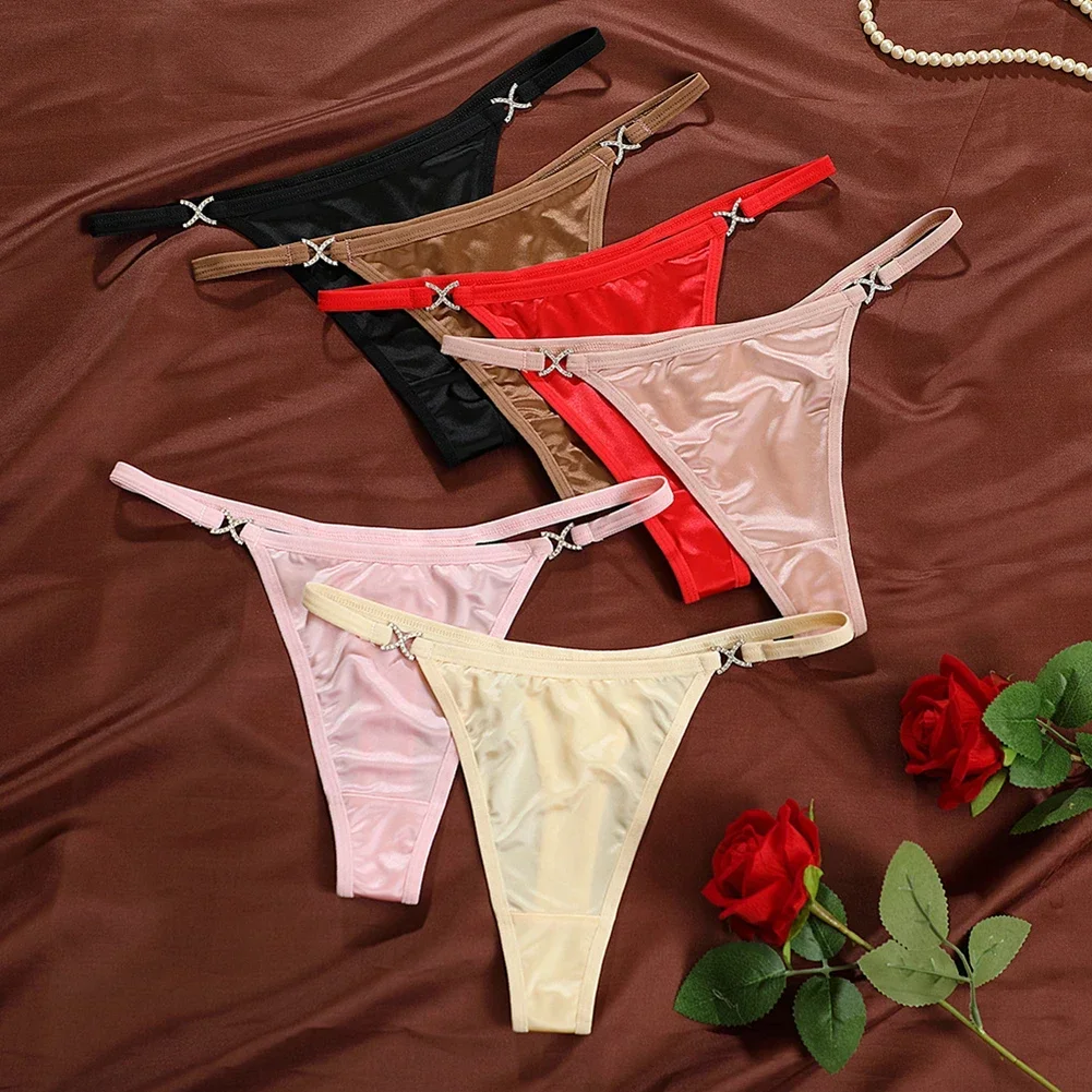 Womens New For French Light Luxury Thongs Glossy Panties Sexy Low Waist Thin Straps T Pants Lingeries Sexy Hot Women's Panties
Womens New For French Light Luxury Thongs Glossy Panties Sexy Low Waist Thin Straps T Pants Lingeries Sexy Hot Women's Panties