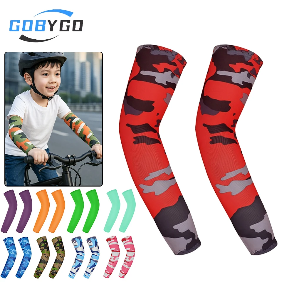 GOBYGO 1Pair Children's Sunscreen Arm Covers UPF50+ Breathable High-elasticity Ice Sleeves Thin Quick-dry Ice Silk Sleeve Covers
GOBYGO 1Pair Children's Sunscreen Arm Covers UPF50+ Breathable High-elasticity Ice Sleeves Thin Quick-dry Ice Silk Sleeve Covers