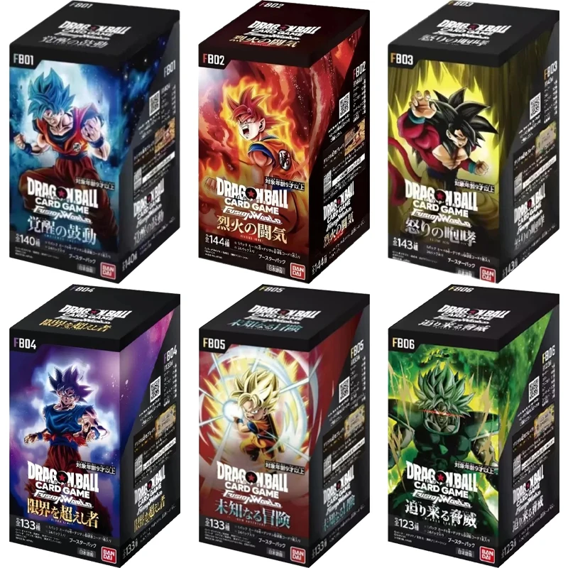 Bandai Genuine Dragon Ball Cards FB1-6 TCG Japanese Edition Supplementary package Game Booster Battle Collectible Card Toys Gift
Bandai Genuine Dragon Ball Cards FB1-6 TCG Japanese Edition Supplementary package Game Booster Battle Collectible Card Toys Gift