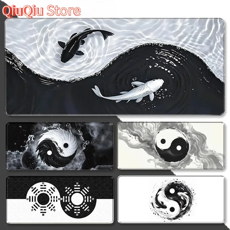 Коврик для мыши Yin Yang Koi Fish, настольный коврик в китайском стиле дзен-арт для игр и офиса, противоскользящая резиновая основа, минималистичный дизайн
Коврик для мыши Yin Yang Koi Fish, настольный коврик в китайском стиле дзен-арт для игр и офиса, противоскользящая резиновая основа, минималистичный дизайн