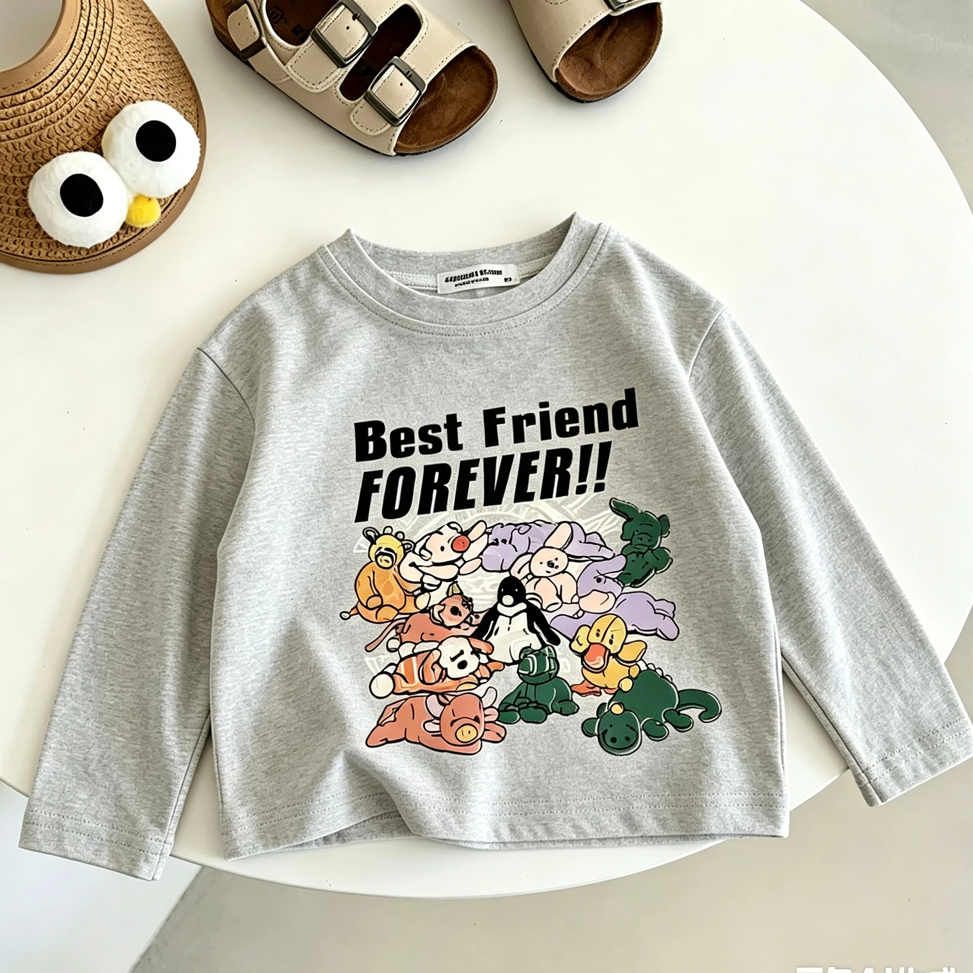 Cartoon Animals Printed TShirt Fashion Casual Summer Clothes Round Neck Pullovers Thin Cotton Tees Children's Long-sleeved Tops
Cartoon Animals Printed TShirt Fashion Casual Summer Clothes Round Neck Pullovers Thin Cotton Tees Children's Long-sleeved Tops