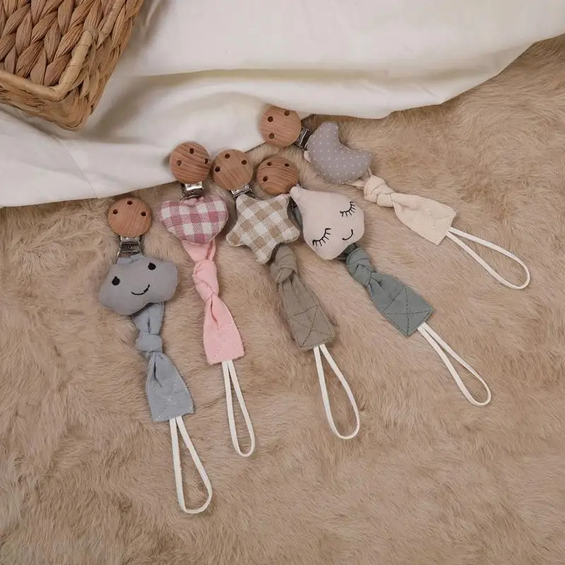 AP28 Practical Nipple Holder Cotton Baby Pacifier Clip Chain + Metal Elegant Nipple Leash Strap Lovely Star Moon Heart
AP28 Practical Nipple Holder Cotton Baby Pacifier Clip Chain + Metal Elegant Nipple Leash Strap Lovely Star Moon Heart