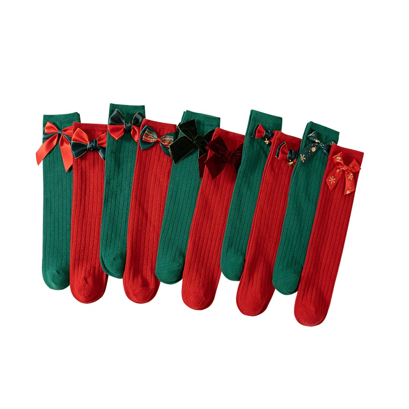 Girls Christmas Socks Kids Elastic Knee-high Socks Lightweight Soft Bow Socks for Daily Party
Girls Christmas Socks Kids Elastic Knee-high Socks Lightweight Soft Bow Socks for Daily Party