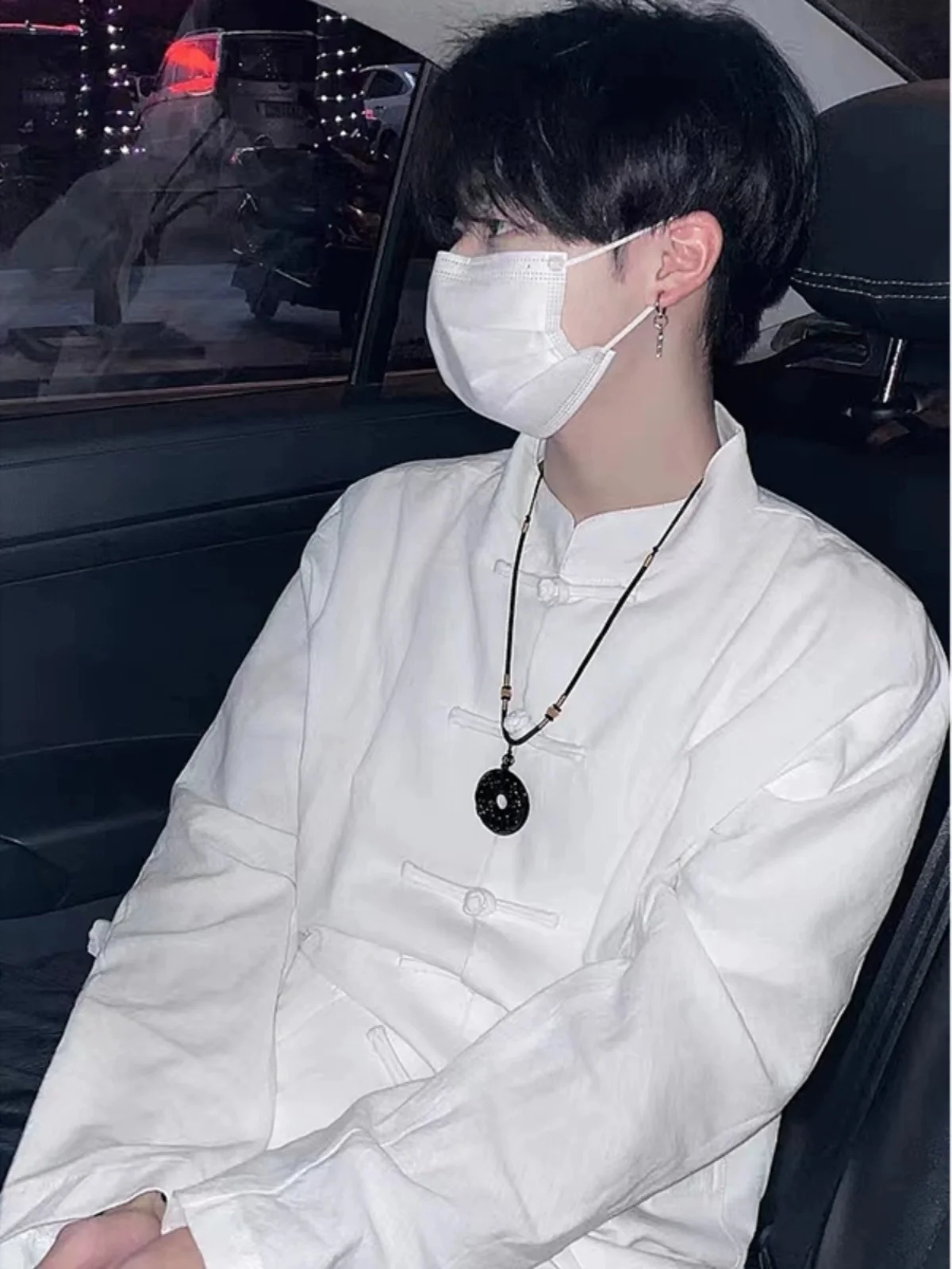 White Button-Up Long Sleeve Men's Shirt New Chinese Style Spring Autumn High Sensation Handsome Tang Costume Jacket Top
White Button-Up Long Sleeve Men's Shirt New Chinese Style Spring Autumn High Sensation Handsome Tang Costume Jacket Top