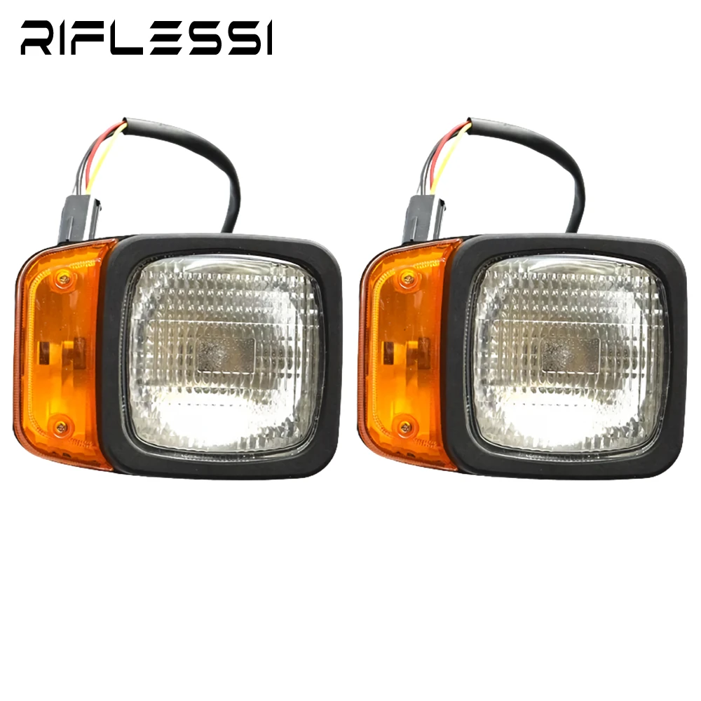 2 x Headlights For Loader Turn Signals Forklift Lamp 12V Tractor Front Pilot Accessories Parts
2 x Headlights For Loader Turn Signals Forklift Lamp 12V Tractor Front Pilot Accessories Parts