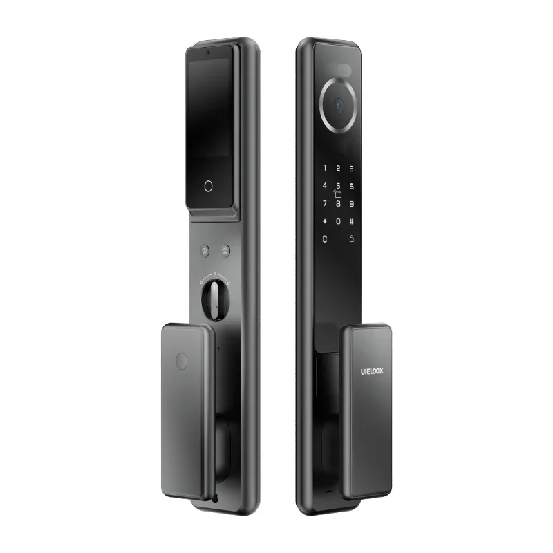 Face recognition smart door lock with camera picture capture wifi Tuya App fingerprint facial password card
Face recognition smart door lock with camera picture capture wifi Tuya App fingerprint facial password card