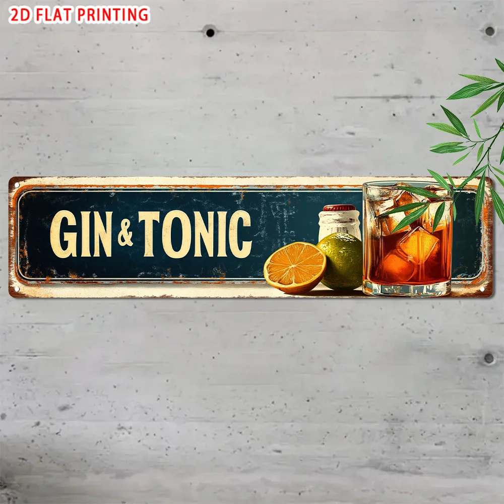 Винтажная вывеска «Джин-тоник» | Алюминиевое настенное украшение, 10,16 x 40,64 см, многофункциональное украшение для дома, ресторана, бара, кафе, гаража
Винтажная вывеска «Джин-тоник» | Алюминиевое настенное украшение, 10,16 x 40,64 см, многофункциональное украшение для дома, ресторана, бара, кафе, гаража
