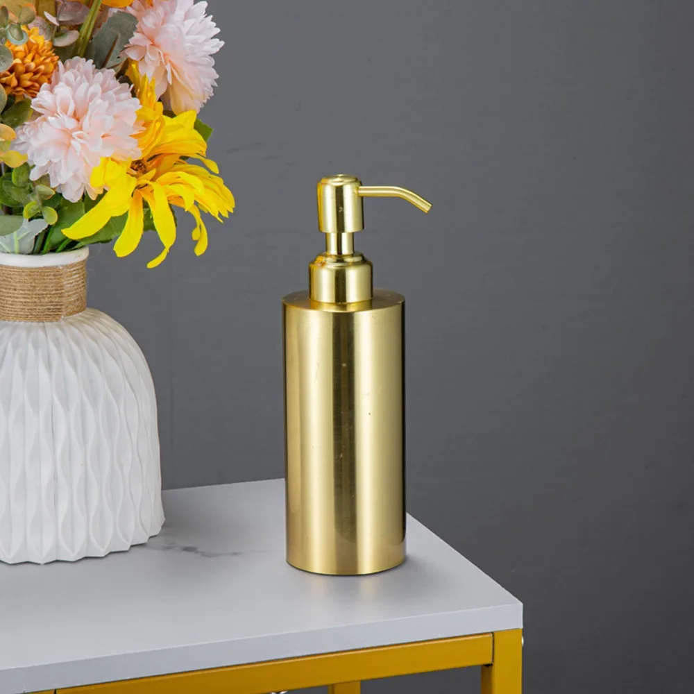 Stainless Steel Soap Dispenser 260ml Capacity With Pump Lotion Bottle Gold Refillable Liquid Soap Dispenser
Stainless Steel Soap Dispenser 260ml Capacity With Pump Lotion Bottle Gold Refillable Liquid Soap Dispenser