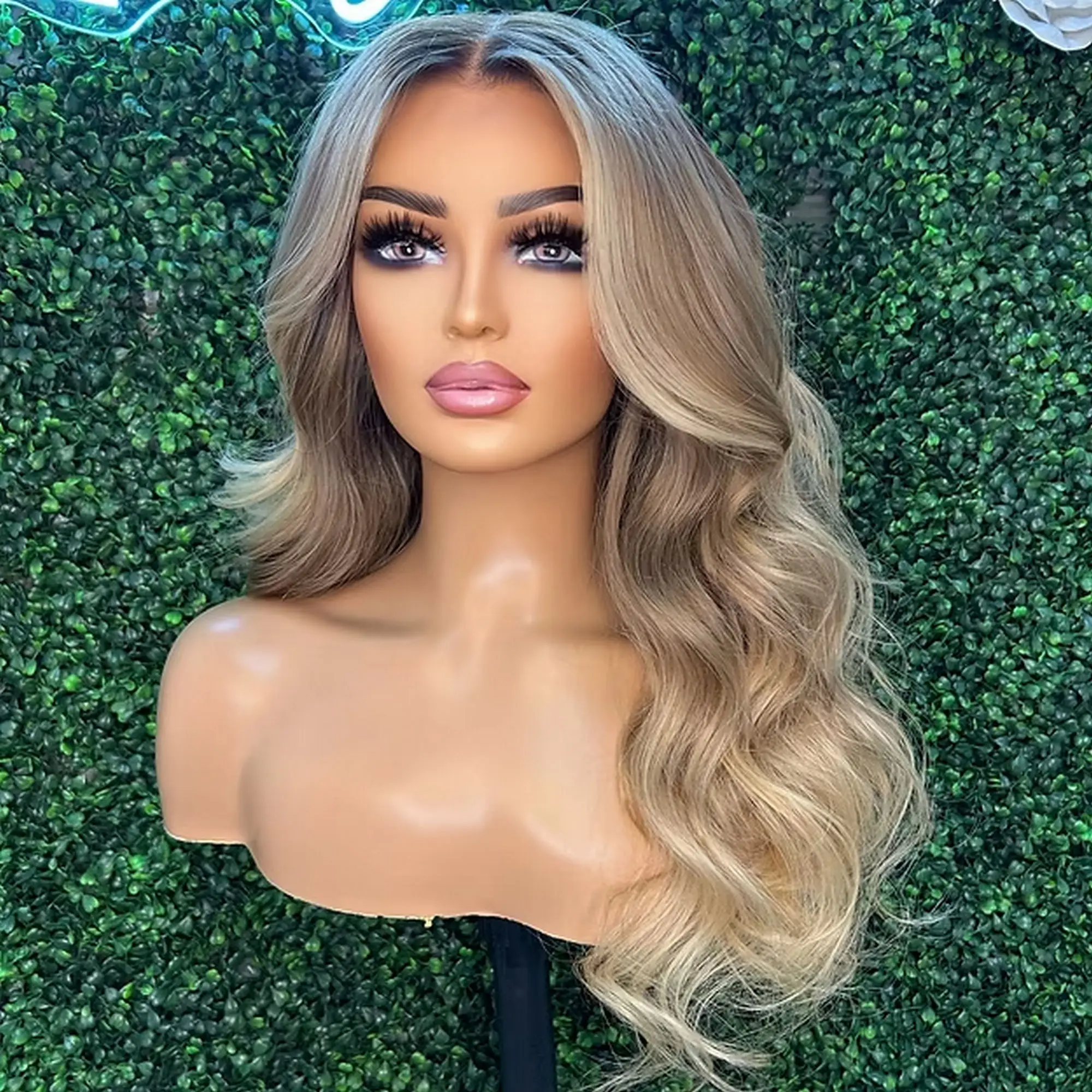 Ombre Golden Blonde Highlight Wig High Density Synthetic HD Lace Front Wig Small/Large Size Cap Natural Hairline Wave Full Wigs
Ombre Golden Blonde Highlight Wig High Density Synthetic HD Lace Front Wig Small/Large Size Cap Natural Hairline Wave Full Wigs