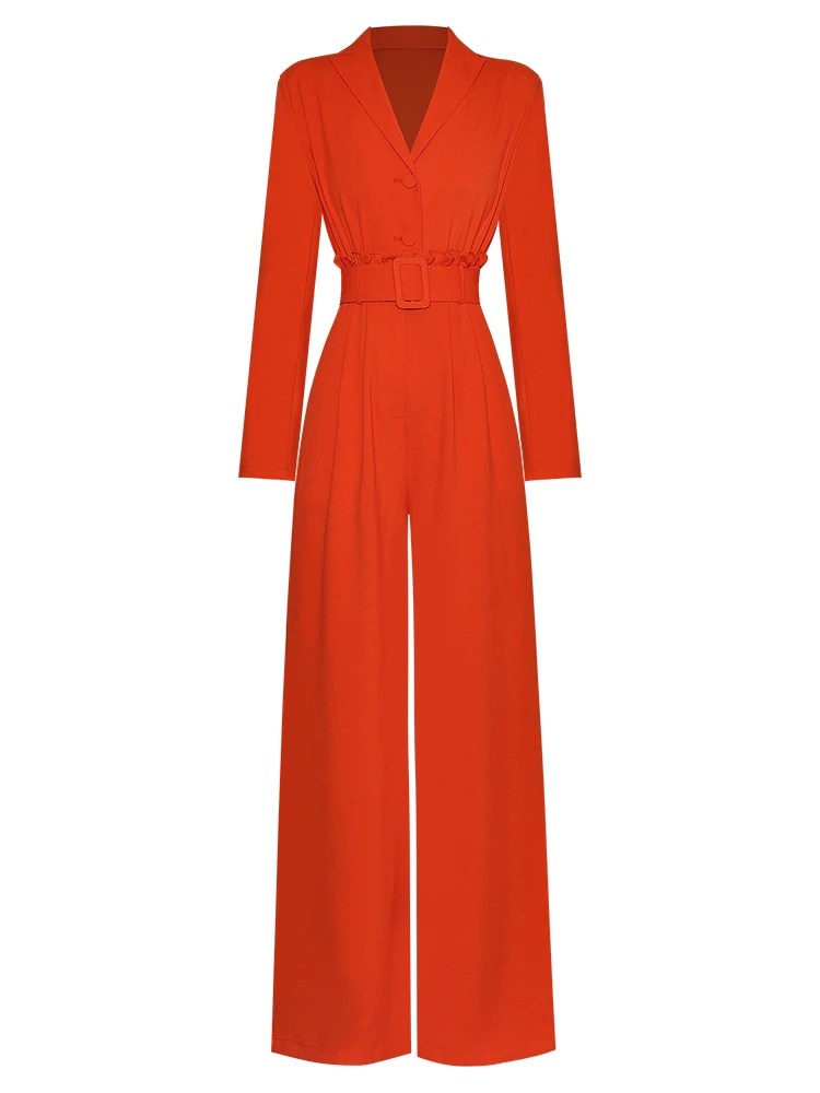 New High Quality Autumn Fashion Ladies Red Temperament Button Casual Elegant Workplace Office Celebrity Chic Party Jumpsuits
New High Quality Autumn Fashion Ladies Red Temperament Button Casual Elegant Workplace Office Celebrity Chic Party Jumpsuits