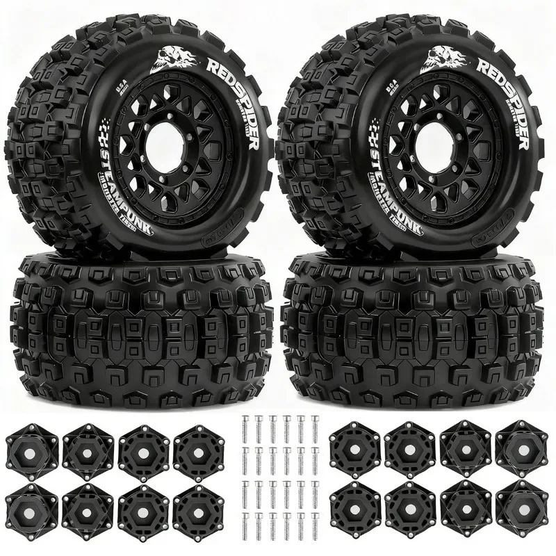 4pcs 128mm 1/10 Monster Stunt Truck general Tire 12mm and 14mm Hex for TRXS MAXX ARRMA Granite KRATON Outcast Tamiya Losi Red
4pcs 128mm 1/10 Monster Stunt Truck general Tire 12mm and 14mm Hex for TRXS MAXX ARRMA Granite KRATON Outcast Tamiya Losi Red