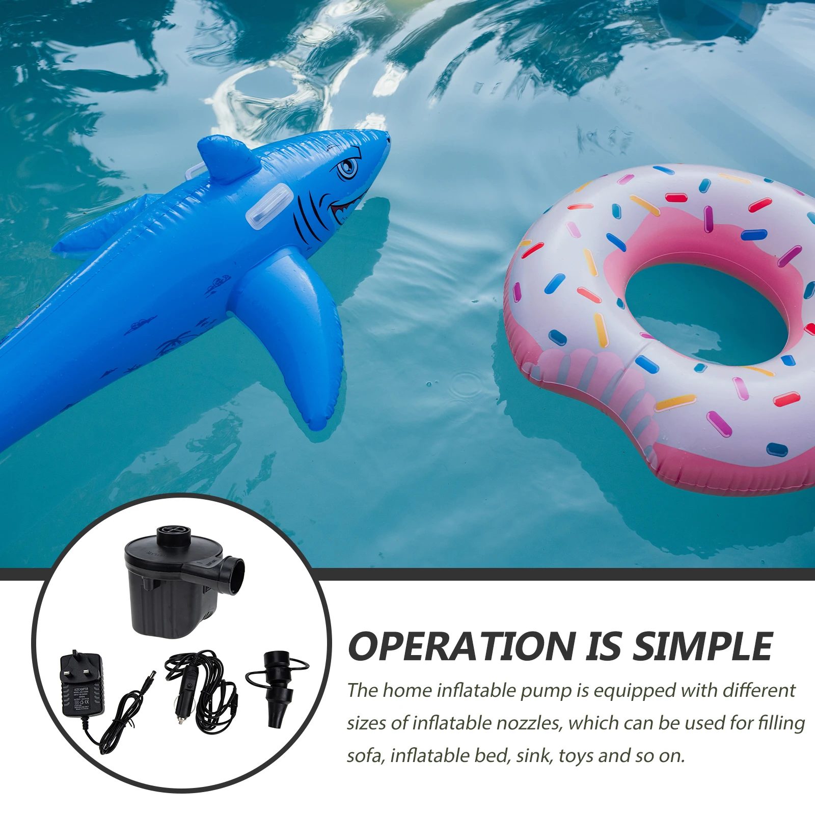 Car Air Pump Electric Quick Inflatable for Mattresses Balloons Pool Toys Compact ABS Plastic Fast Inflation Deflation Travel Use
Car Air Pump Electric Quick Inflatable for Mattresses Balloons Pool Toys Compact ABS Plastic Fast Inflation Deflation Travel Use