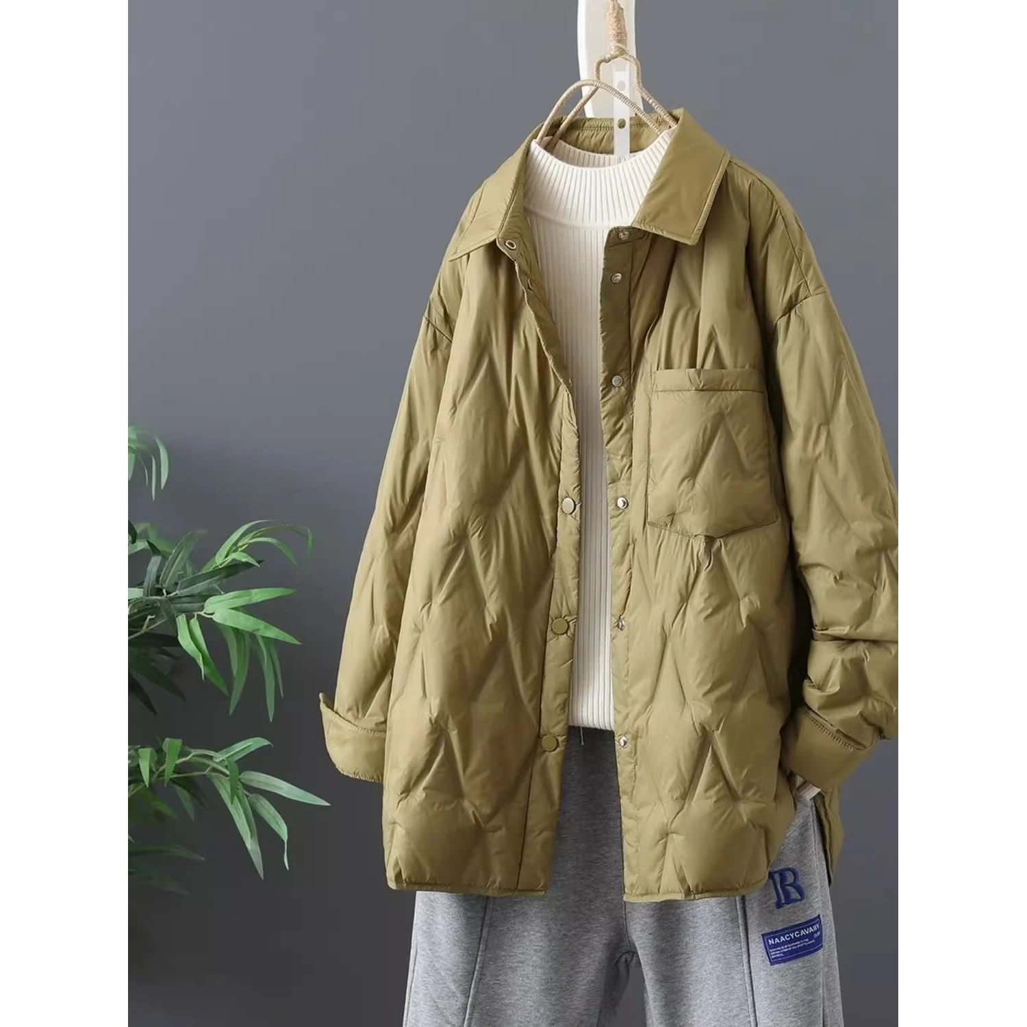 Extra Large 300 Pou Japanese Sle irt Collar Loose Men's Slim And Lightweight down Jaet Trendy Polyester Cotton Jaet
Extra Large 300 Pou Japanese Sle irt Collar Loose Men's Slim And Lightweight down Jaet Trendy Polyester Cotton Jaet