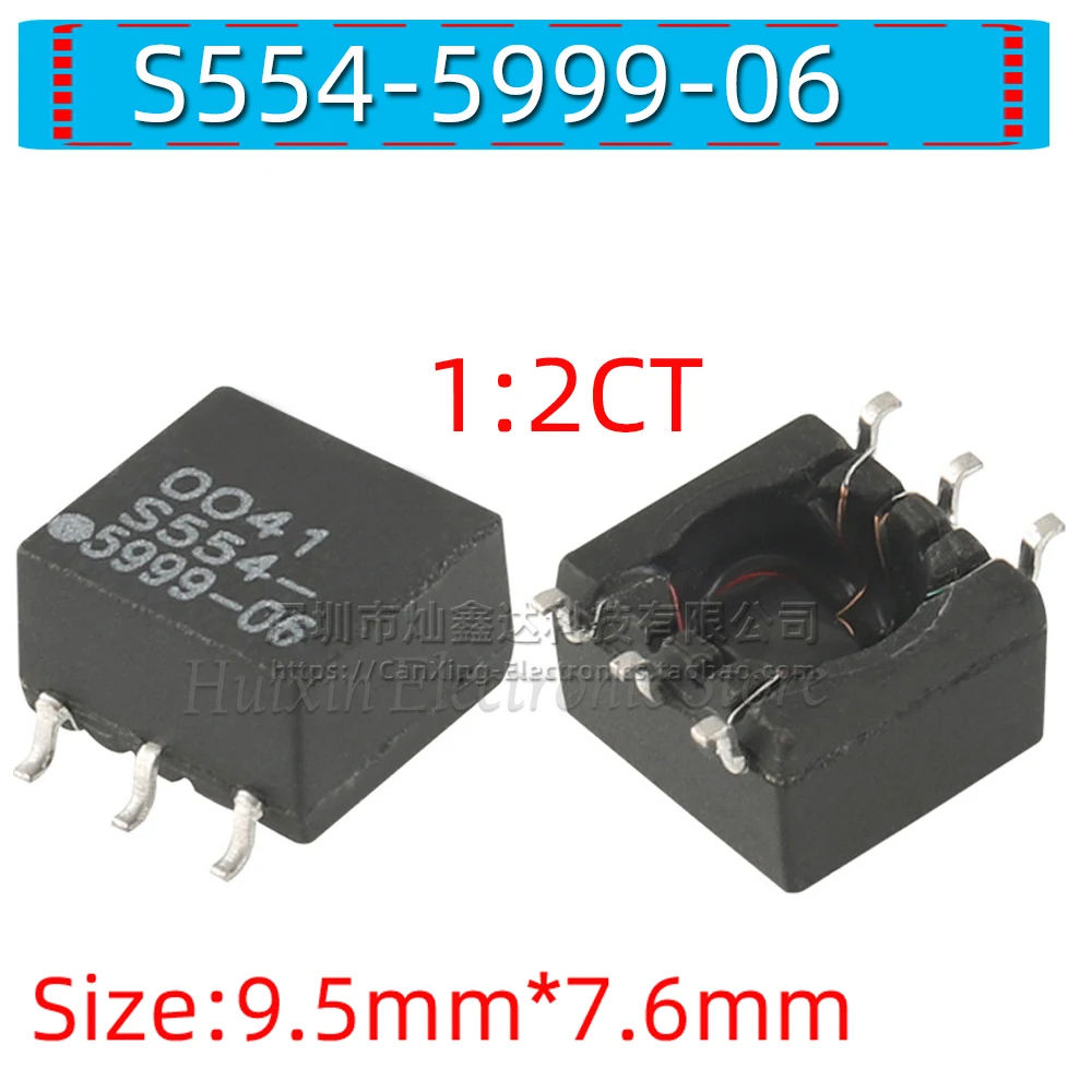 5pcs S554-5999-06 1.5KV 1500V Isolation Wideband RF Transformer 1:2CT with Radio Frequency Tapped Cable Modem Magnetic
5pcs S554-5999-06 1.5KV 1500V Isolation Wideband RF Transformer 1:2CT with Radio Frequency Tapped Cable Modem Magnetic