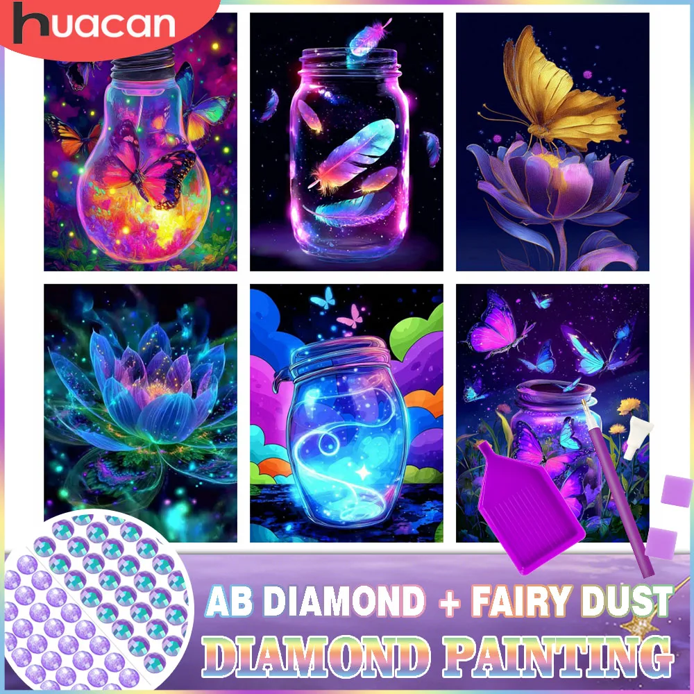 HUACAN Fairy Dust AB Diamond Painting Butterfly Fantasy Landscape Full Kits Handmade Diamond Mosaic Home Decoration
HUACAN Fairy Dust AB Diamond Painting Butterfly Fantasy Landscape Full Kits Handmade Diamond Mosaic Home Decoration