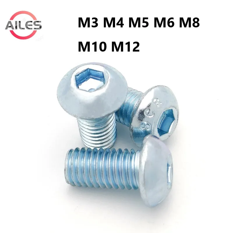 M3 M4 M5 M6 M8 M10 M12 White Zinc Plated 10.9Garde Round Pan Head Allen Hexagon Socket Bolts Screws ISO7380 Carbon Steel
M3 M4 M5 M6 M8 M10 M12 White Zinc Plated 10.9Garde Round Pan Head Allen Hexagon Socket Bolts Screws ISO7380 Carbon Steel