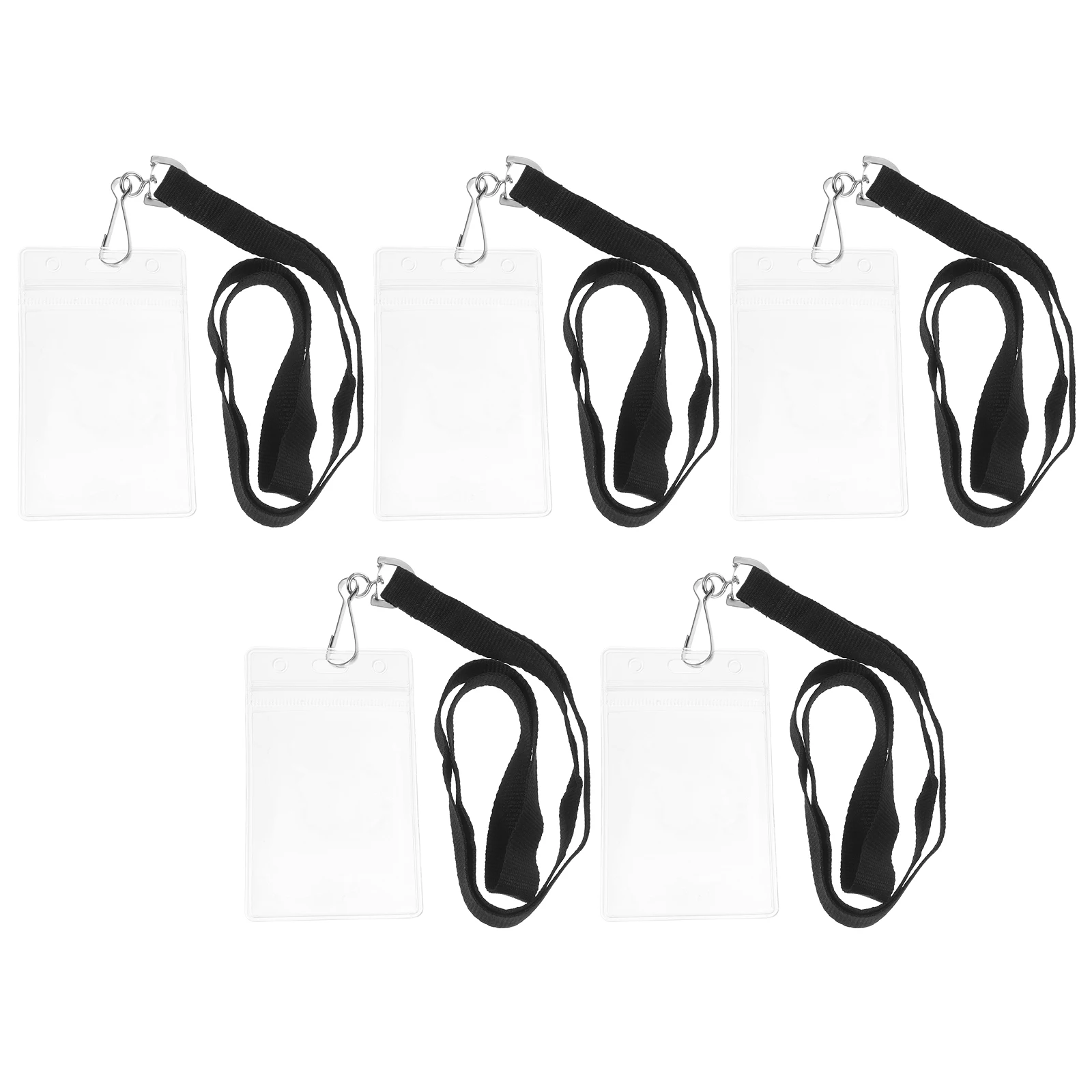 5 Sets Vertical Id Card Holder Lanyard Clear Sleeve Protector For Game Cards Photos Postcards Pvc Zinc Alloy Transparent 
5 Sets Vertical Id Card Holder Lanyard Clear Sleeve Protector For Game Cards Photos Postcards Pvc Zinc Alloy Transparent