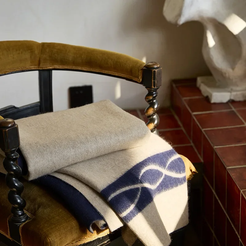 French top luxury cashmere blanket Alxa cashmere wool doublesided nap double fourseason blanket
French top luxury cashmere blanket Alxa cashmere wool doublesided nap double fourseason blanket
